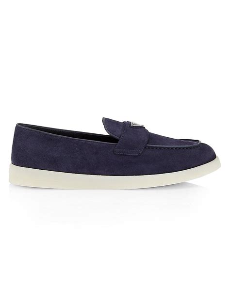 Shop Prada Suede Boat Shoes .